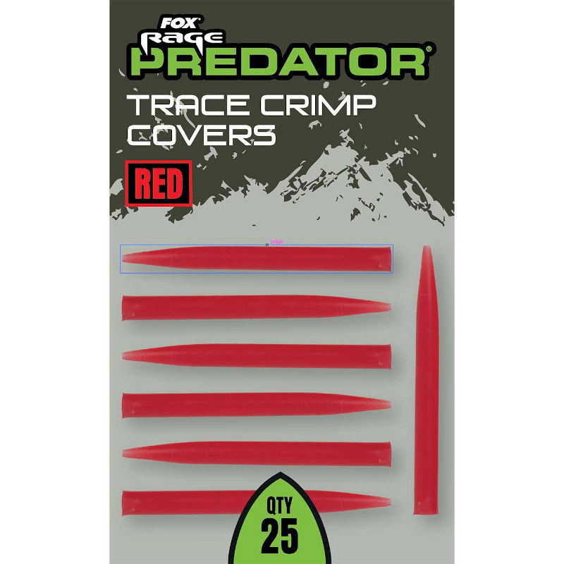 Fox Rage Predator Red Trace Crimp Covers